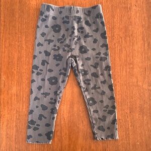 🍓3/$10 NWOT George Gray and Black Leopard Print Leggings 18-24m